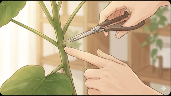 成長点を見極めて切る位置を決めるコツ