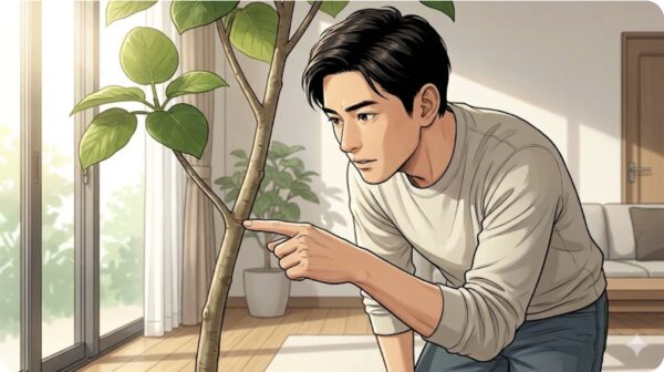 ウンベラータの剪定でどこを切るか迷わない位置決め