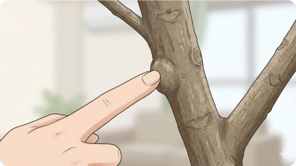 失敗しないために成長点の直上を切る