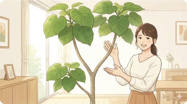 枝分かれさせてY字の樹形を作る方法