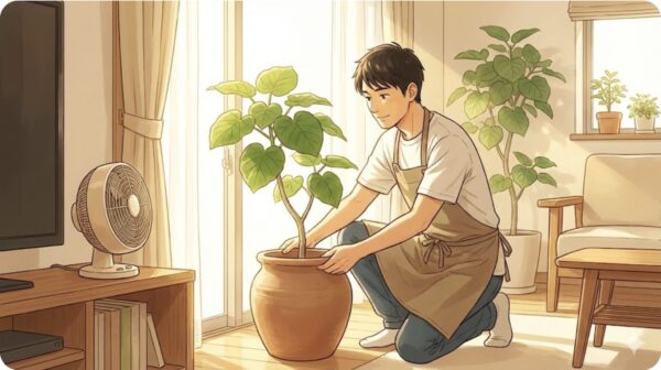 ウンベラータの幹を太くするための環境と根の管理