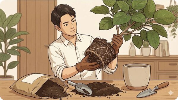 根詰まり解消の植え替えと用土の選び方