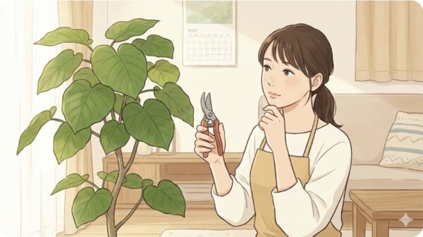 ウンベラータの幹を太くする効果的な剪定と時期