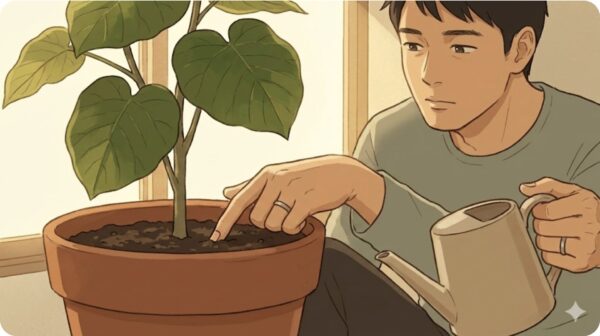 葉がない状態での水やりルール