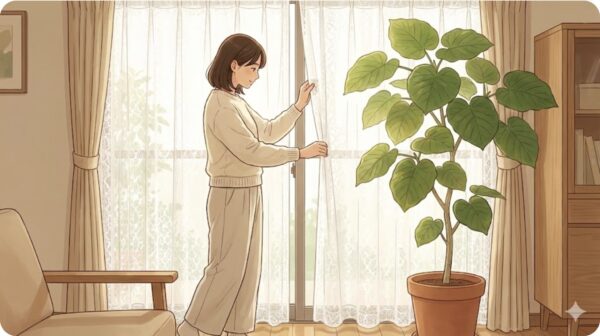 直射日光を避けた置き場所の工夫