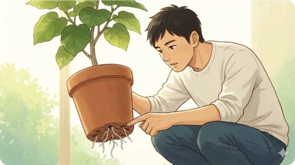 ウンベラータの植え替えで根を切る必要性と適期