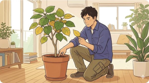 ウンベラータの葉が黄色くなる原因と見分け方