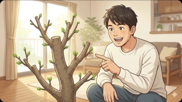 失敗しないコツは枝先に葉を1枚残すこと