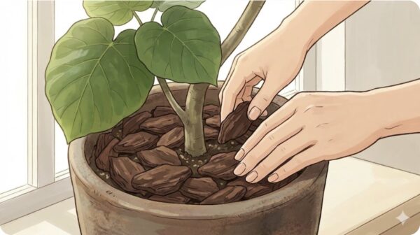 鉢カバーや置き場所でのいたずら対策