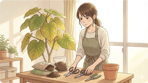 ウンベラータの根腐れからの復活と対処法