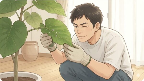 ウンベラータのカイガラムシ駆除と初期対応