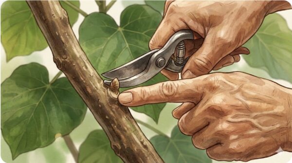 ウンベラータの剪定時期に合わせた正しい切り方と位置