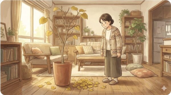 ンベラータの葉が落ちる原因は？冬の管理と復活させる対処法