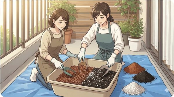 想的な土の配合比率と作り方