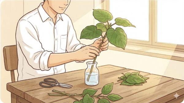 挿し木で増やす水耕栽培のやり方