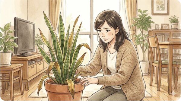 サンスベリアがぶよぶよ！復活させる方法と原因別対処法を解説