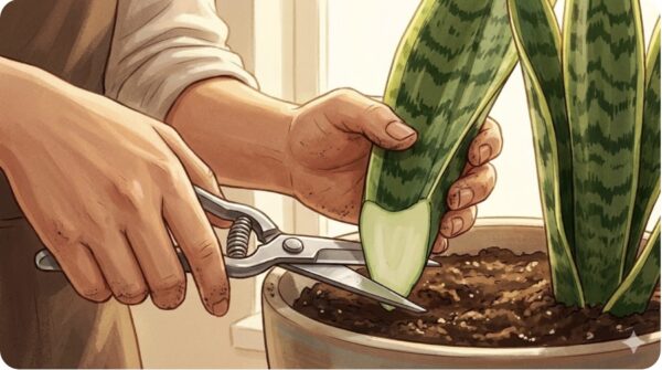 剪定で伸びた葉を切る正しい手順