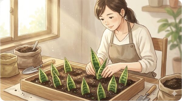 葉挿しで増やすクローン再生法