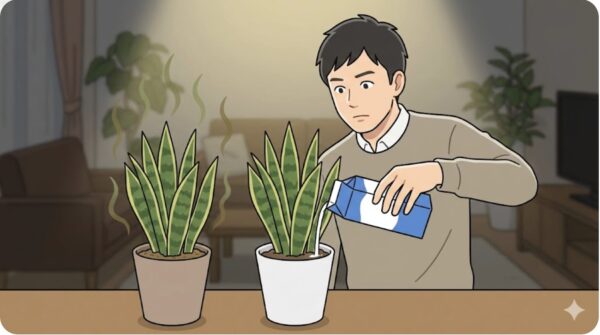 サンスベリアに牛乳をあげるリスクと弊害
