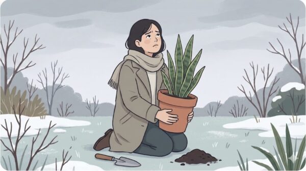 サンスベリアの地植えは危険？冬越しと失敗しない埋め方術
