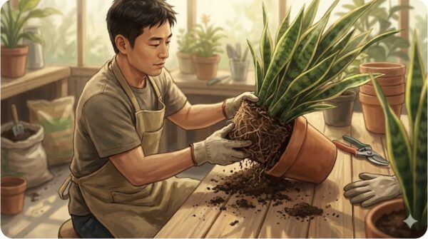 サンスベリアの株分け手順とトラブル解決法