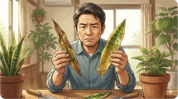 葉がしわしわやぶよぶよになる原因