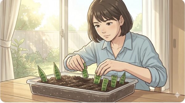 復活が難しい場合の葉挿しによる再生