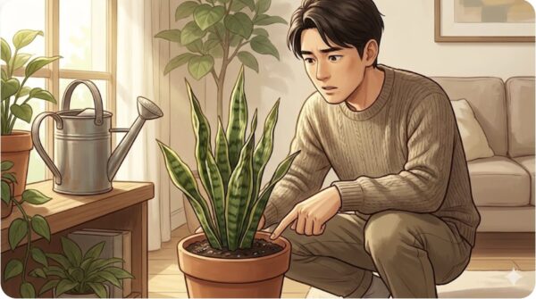 葉のしわは水不足か根腐れか見分ける