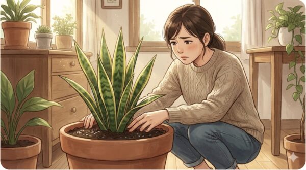 根腐れにより変色していないか確認