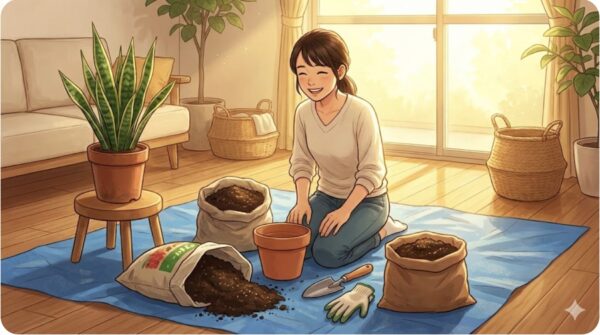 色が薄いサンスベリアの復活方法と対策