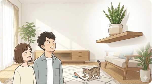 猫対策をしてサンスベリアを飾る方法と代替植物