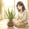 サンスベリアを土を使わないで育てる！清潔な管理と枯らさないコツ