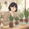 サンスベリア土なし栽培の全手順！枯らさないコツと100均活用法