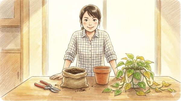 枯れたポトスを復活させる具体的な手順