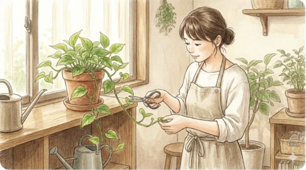 徒長を防ぐ光量と剪定のバランス