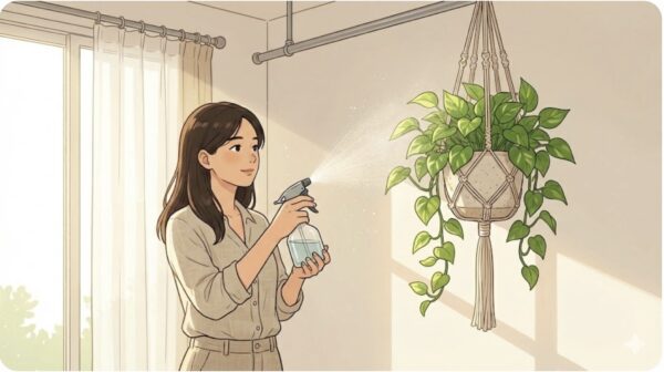 吊るすハンギングでの空間活用術