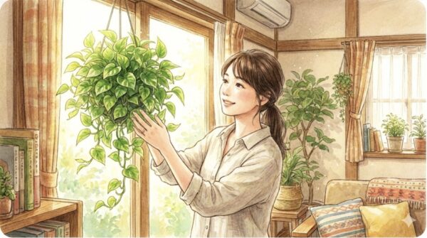 ポトスのバルーン仕立てを100均で自作する作り方と枯らさない育て方