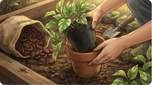 鉢植えのまま埋めるテクニック