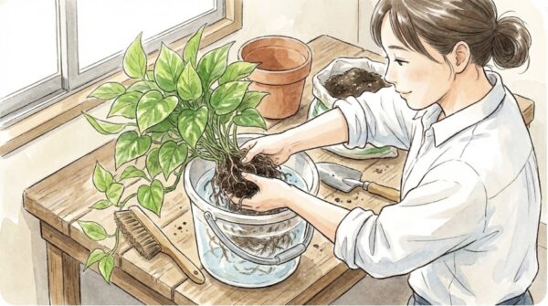 ポトスの根腐れから復活させる処置と手順