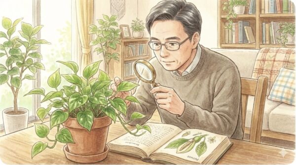 画像で比較する本物のポトスの花