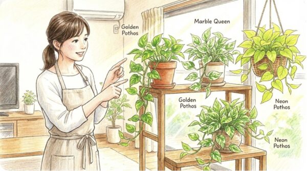 種類別の成長速度と葉の特徴