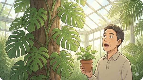 巨大化してモンステラ化する姿に驚愕