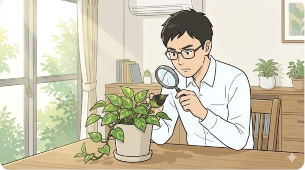 ポトスの葉が黒くなる原因と症状の診断