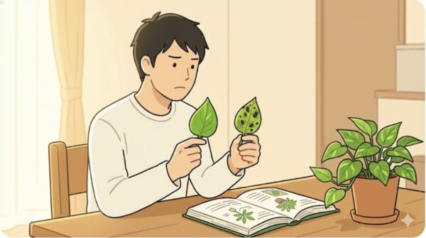 黒い斑点は炭疽病などの病気か判断