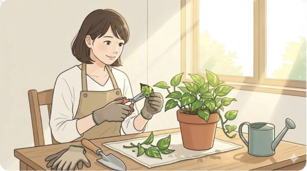 ポトスの葉が黒くなる時の対処法と復活