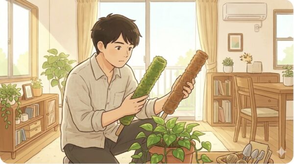 ポトスを上に伸ばす方法と支柱の選び方