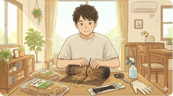 100均素材でモスポールを自作する