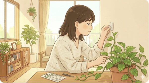 賃貸でもポトスを上に伸ばす固定テクニック