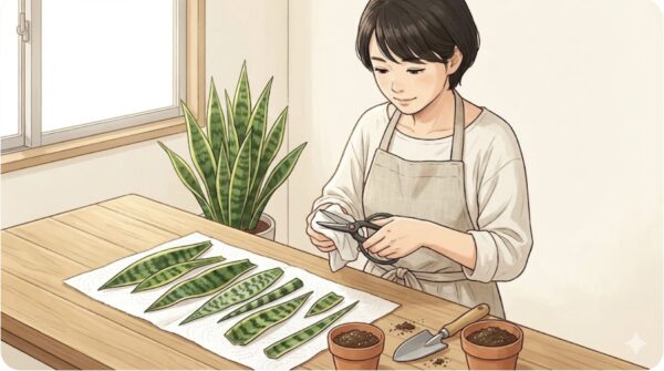 サンスベリアの葉挿しで腐るのを防ぐ具体的な成功手順