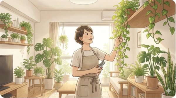 伸びすぎたポトスはお宝！剪定手順とおしゃれな活用法